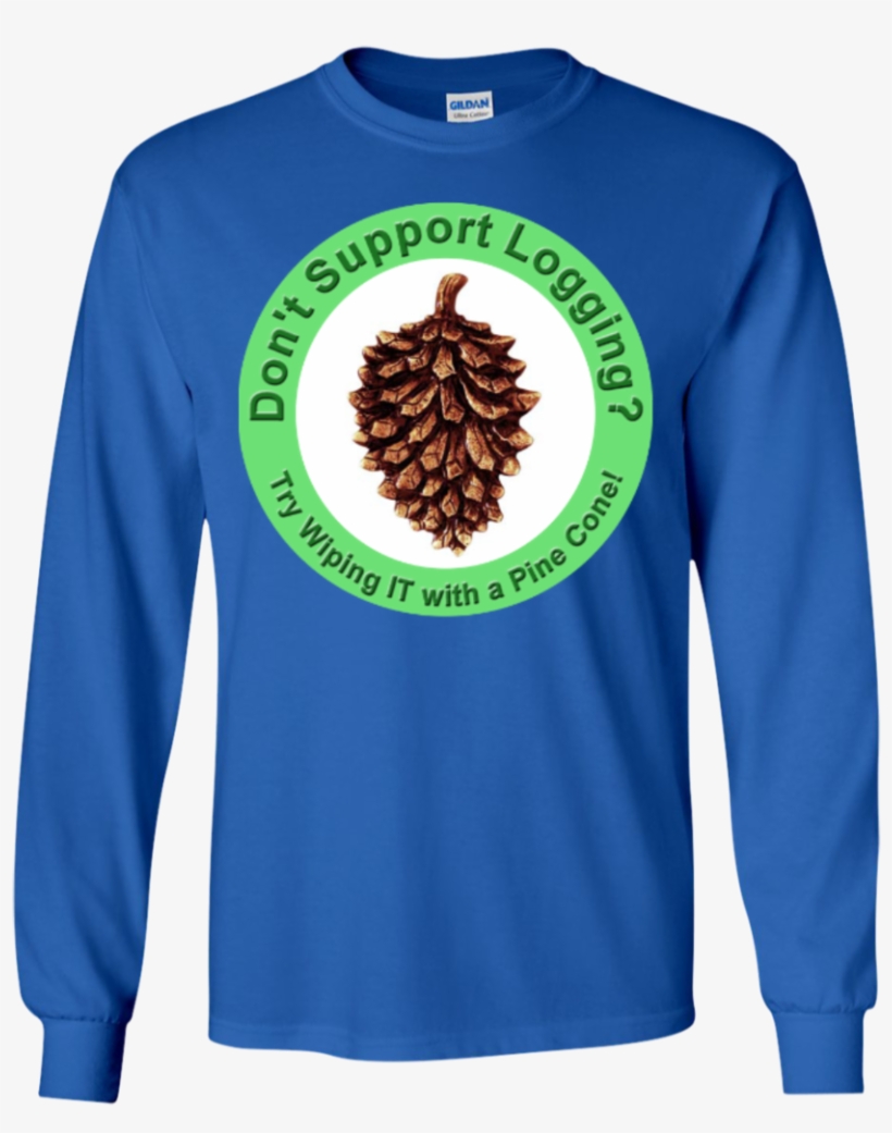 Logging Pine Cone Wipe - Phi Delta Theta Jumbo Twill Langarm T-shirt (royal, transparent png #5518583