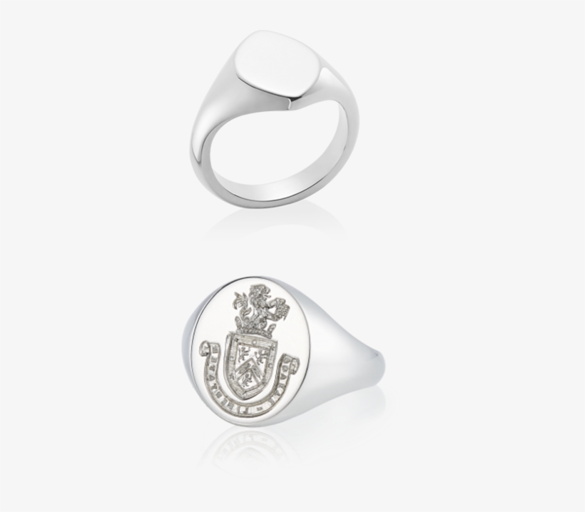 White Gold Signet Rings - 18ct White Gold Signet Ring, Marquise, transparent png #5518841
