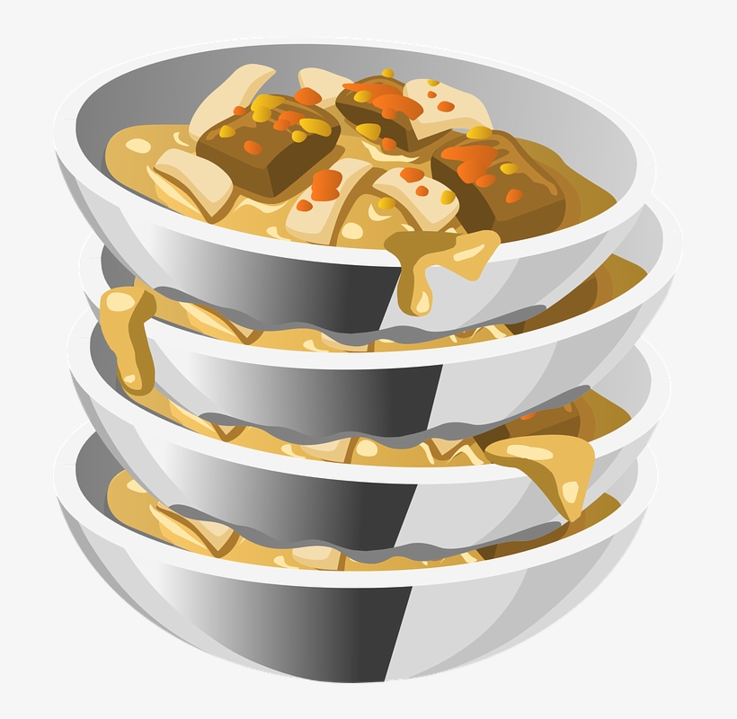 Plate3 - Transparent Dirty Dishes, transparent png #5519194