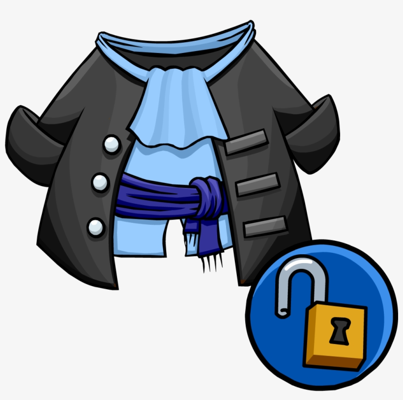 Unlockable Gray Pirate Coat - Cartoon, transparent png #5519940