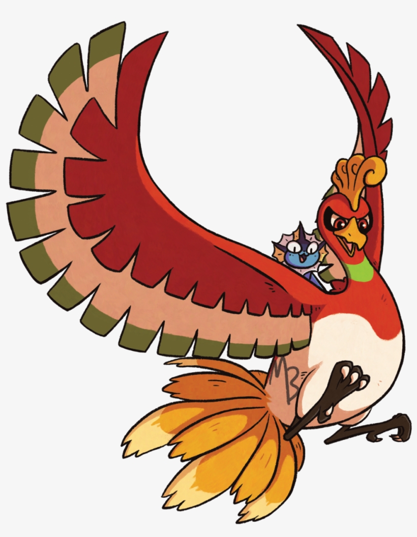 Cell Shaded Ho-oh And Vaporeon For On Twitter/tumblr, transparent png #5520177