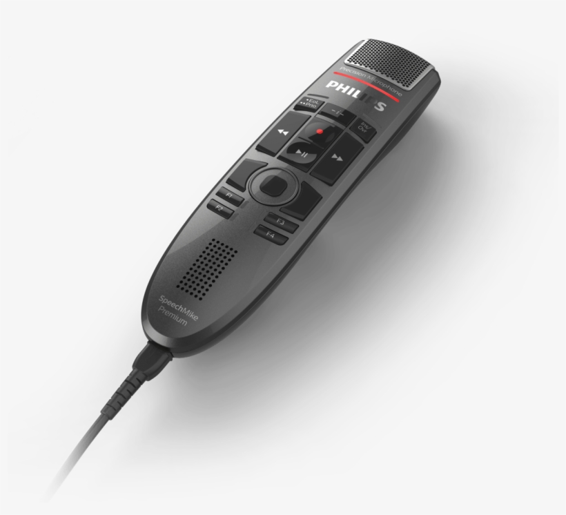 Speechmike Premium Touch Dictation Microphone - Philips Smp3710 Speechmike Premium Touch : Slide Control, transparent png #5521490