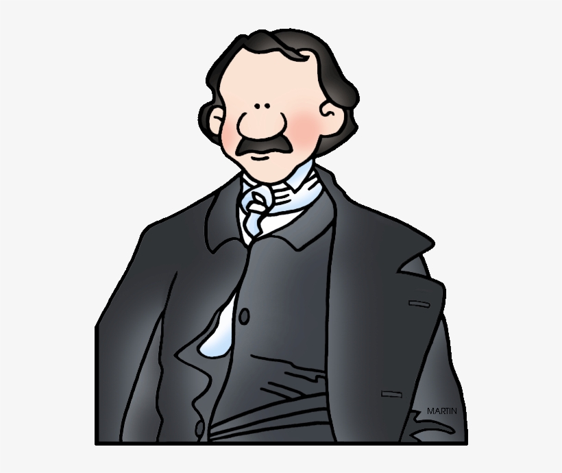 Famous People From Massachusetts - Edgar Allan Poe Clipart, transparent png #5522777