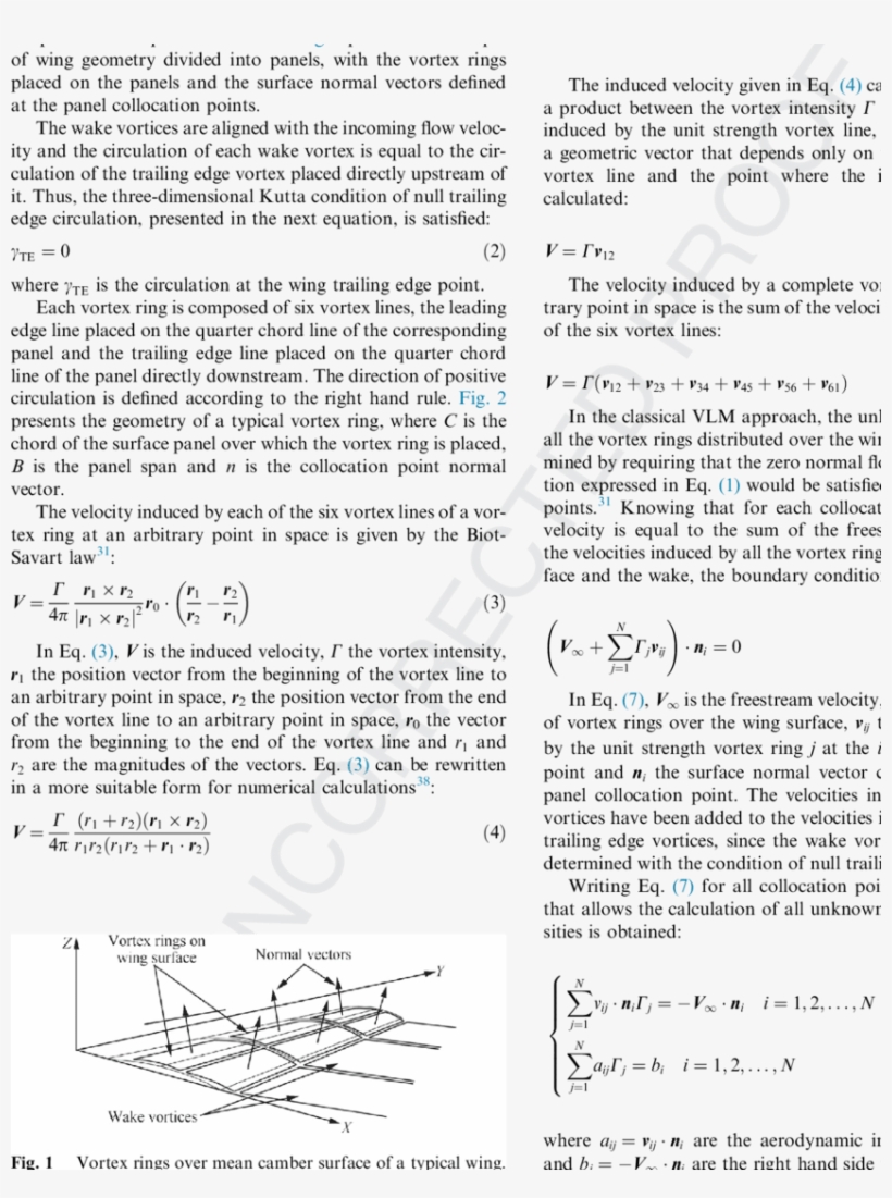 Details Of A Six-edged Vortex Ring Placed Over A Wing - Text Page, transparent png #5524291