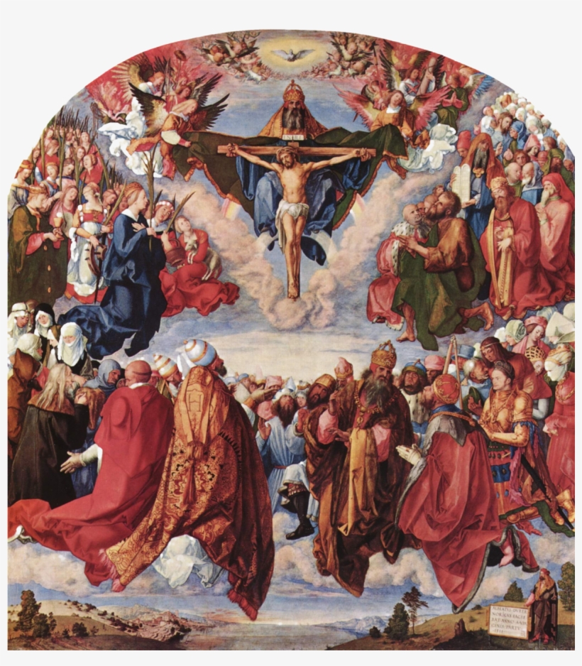 Albrecht Durer Adoration Of The Trinity, transparent png #5524693