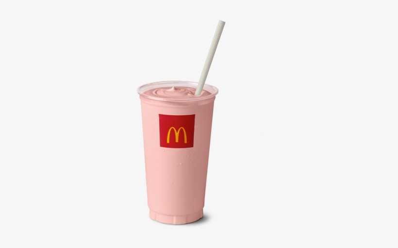 Made With Creamy, Fresh Milk Ingredients And Strawberry - Cheeseburger Medium Fries A Medium Coke And Strawberry, transparent png #5525430