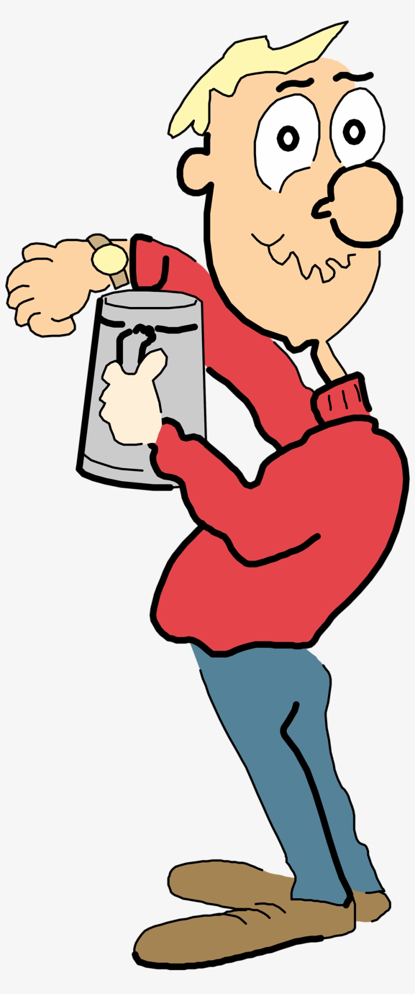 Drunk Vector Man - Drunk Man Cartoon Png, transparent png #5526017