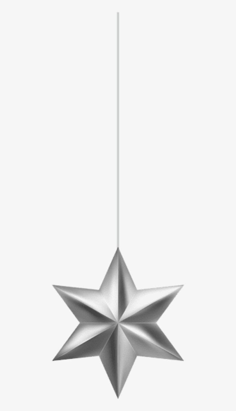 Free Png Silver Christmas Star Ornament Png Images - Origami, transparent png #5526317