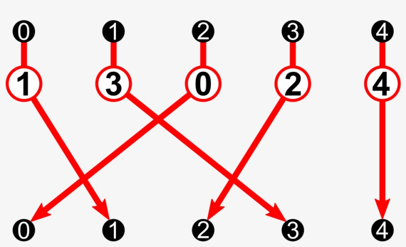 File - 5-el Perm - Active - Only P As Arrow Diagram - Circle, transparent png #5527030
