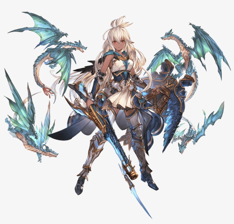 1girl Arm Guards Armor Armored Boots Bangs Boots Breasts - Granblue Fantasy Zooey, transparent png #5527522