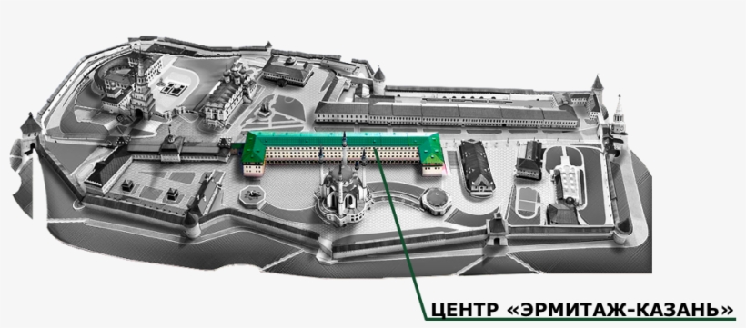 Hermitage-kazan Center - Казанский Кремль Карта, transparent png #5527703