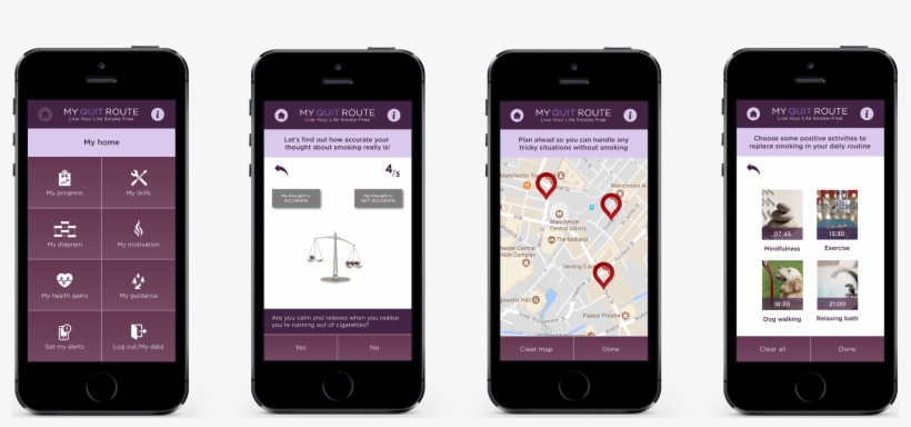 The My Quit Route App Complies With National Centre - Iphone, transparent png #5527945
