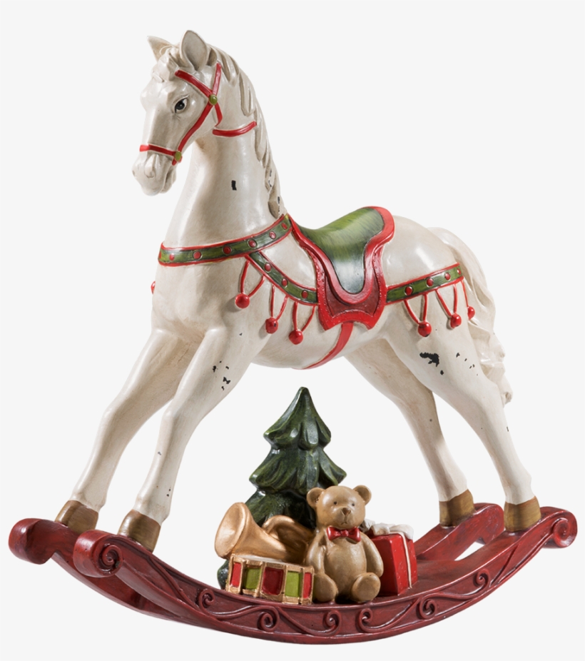 Pretty Rocking Horse Nostalgic Rocking Horse, White - Rocking Horse - Free Transparent PNG ...
