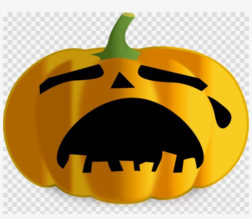 Sad Jack O Lantern Face Clipart Jack O' Lantern Pumpkin - Sad Jack O Lantern Face, transparent png #5529231
