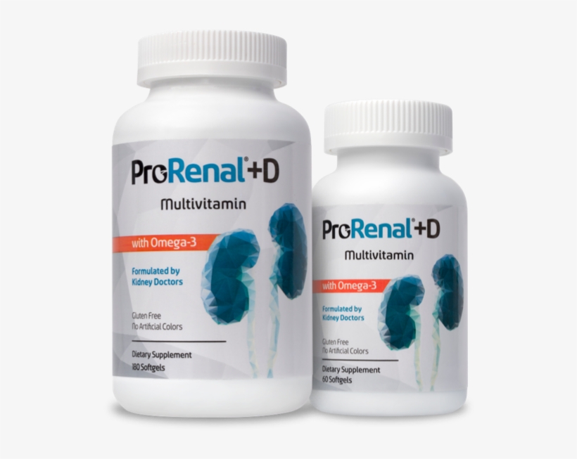 Prorenal® D With Omega-3 Kidney Supplements - Prorenal+d Multivitamin Daily Multivitamin For Kidney, transparent png #5529237