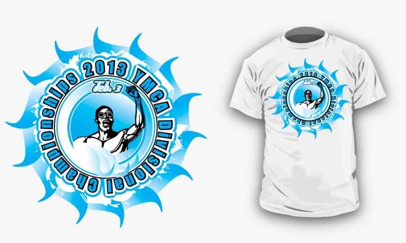 Popular T Shirt Design - Swim Championship T Shirt Designs, transparent png #5530280