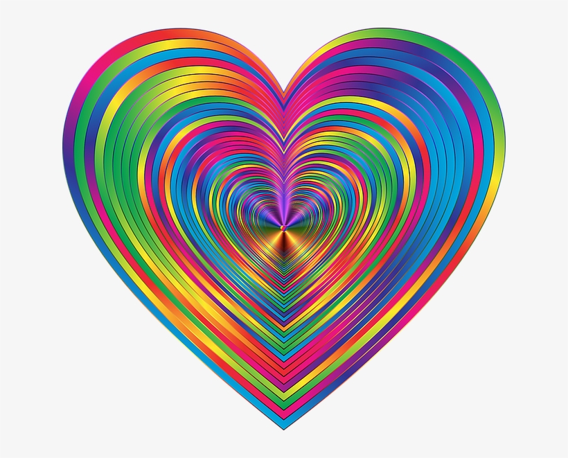 Psychedelic Afterlife - Abstract Art Heart, transparent png #5530660
