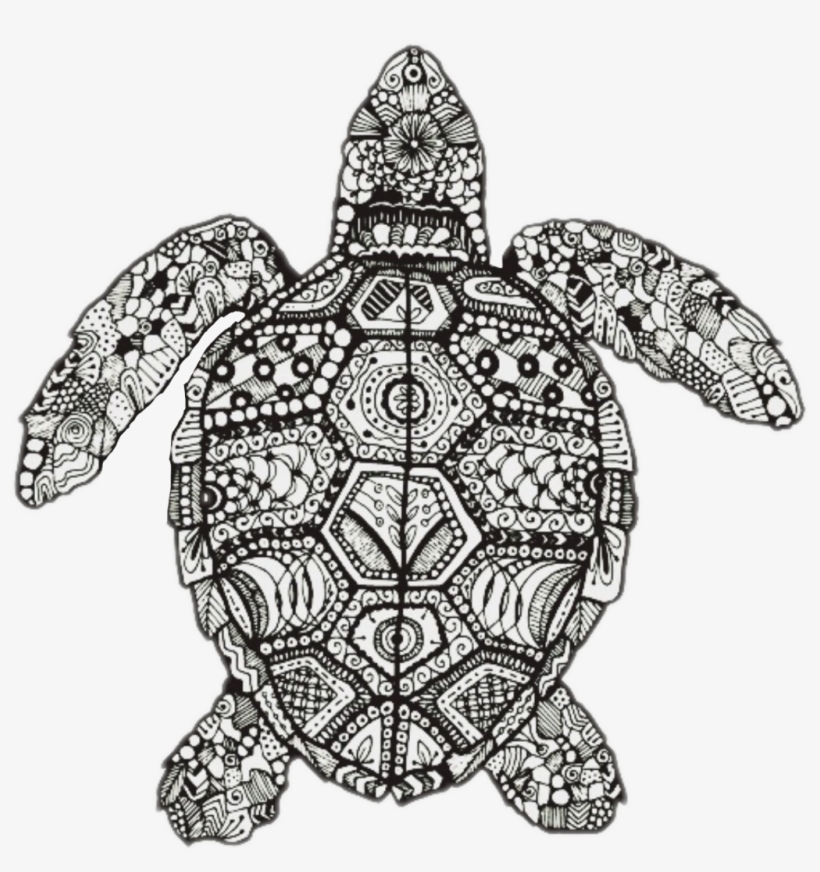 Turtle Mandala Perfec Beutiful Feturethis Avocado Sonic - Turtle Mandala, transparent png #5530723
