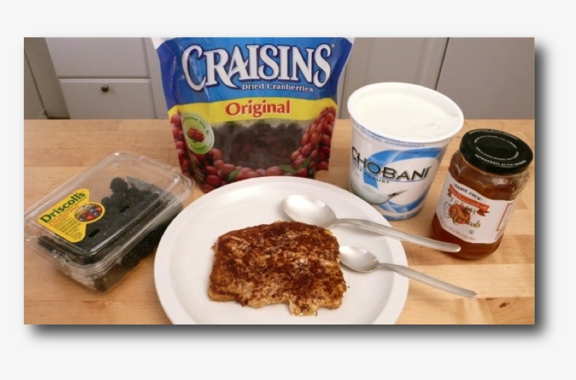 French Toast With Yogurt, Fresh Fruit & Jam Ingredients, transparent png #5530724