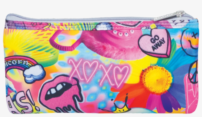 Neoprene Psychedelic Collage Pencil Case, transparent png #5531336