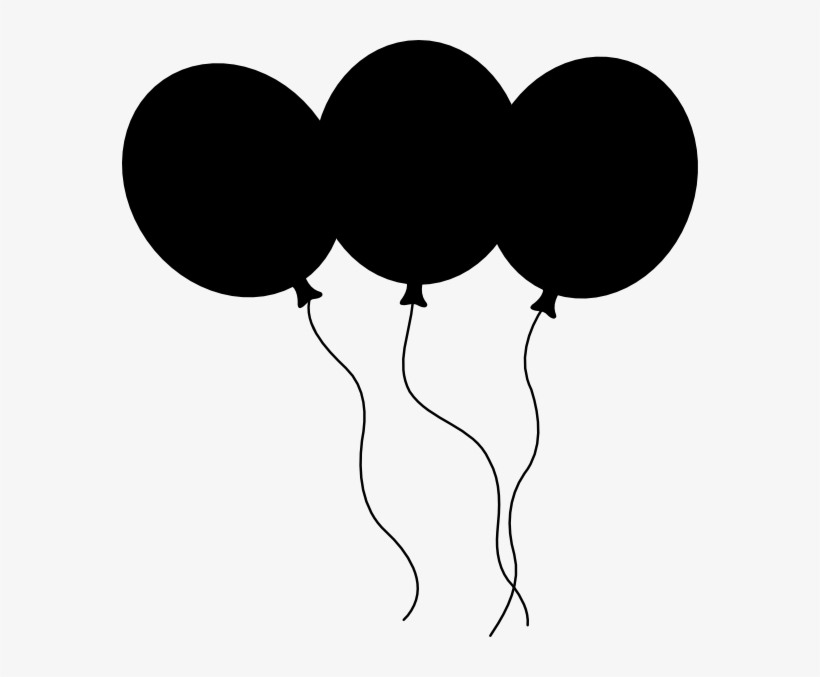 Balloons Vector Black And White, transparent png #5531637