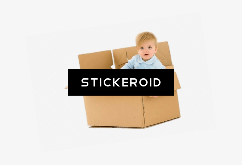 Child In Cardboard Box - Toddler, transparent png #5531813
