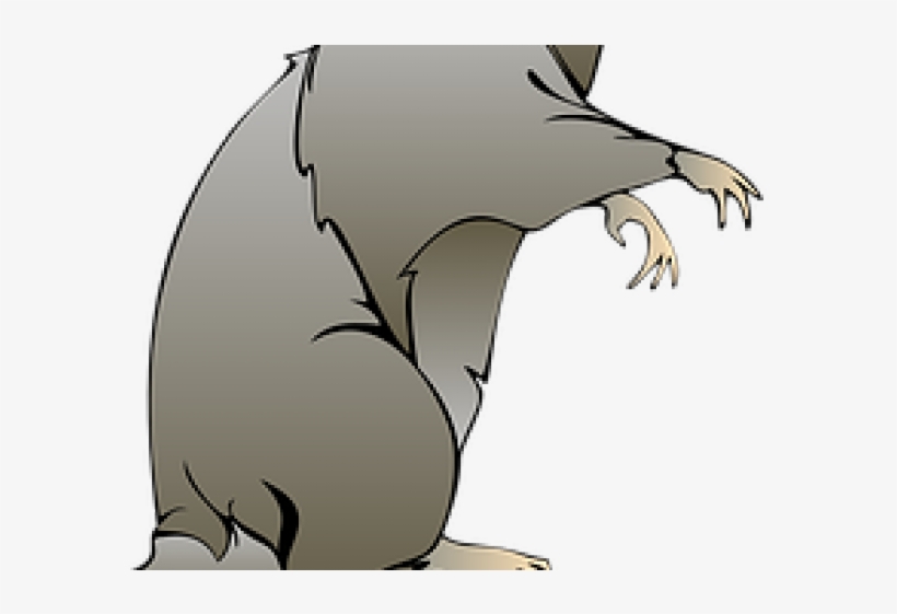 Rodent Clipart Grey Rat - Cute Cartoon Mouse Pillow Case, transparent png #5532040