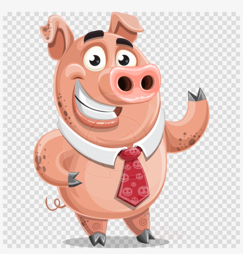 Cartoon Pig Png Clipart Pig Cartoon - 2019 Година На Свинята, transparent png #5533996