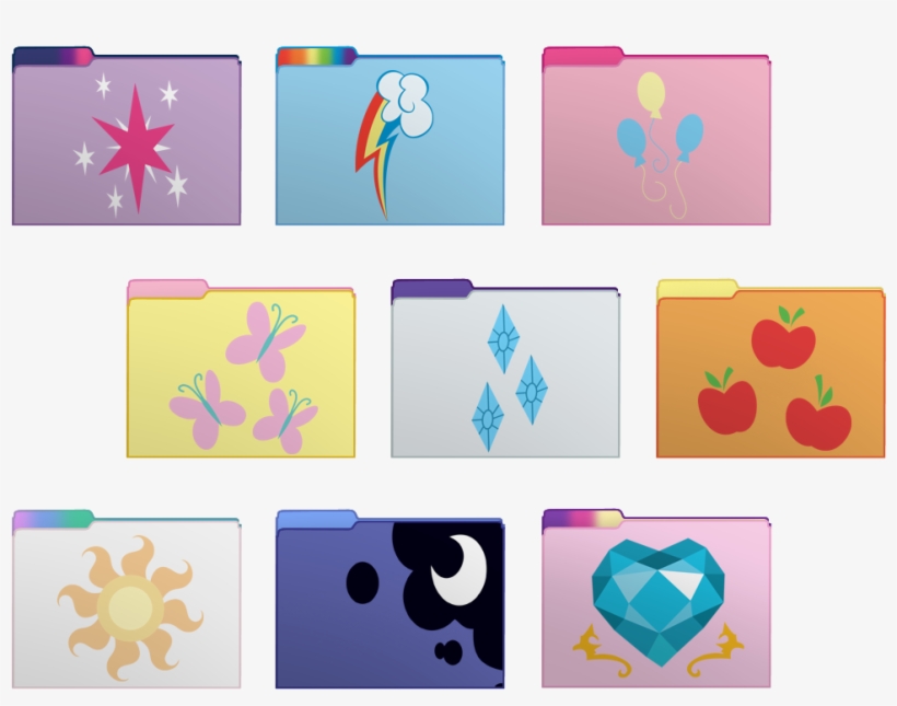 Folder Icon Tumblr Png - My Little Pony Icon Folder, transparent png #5534120