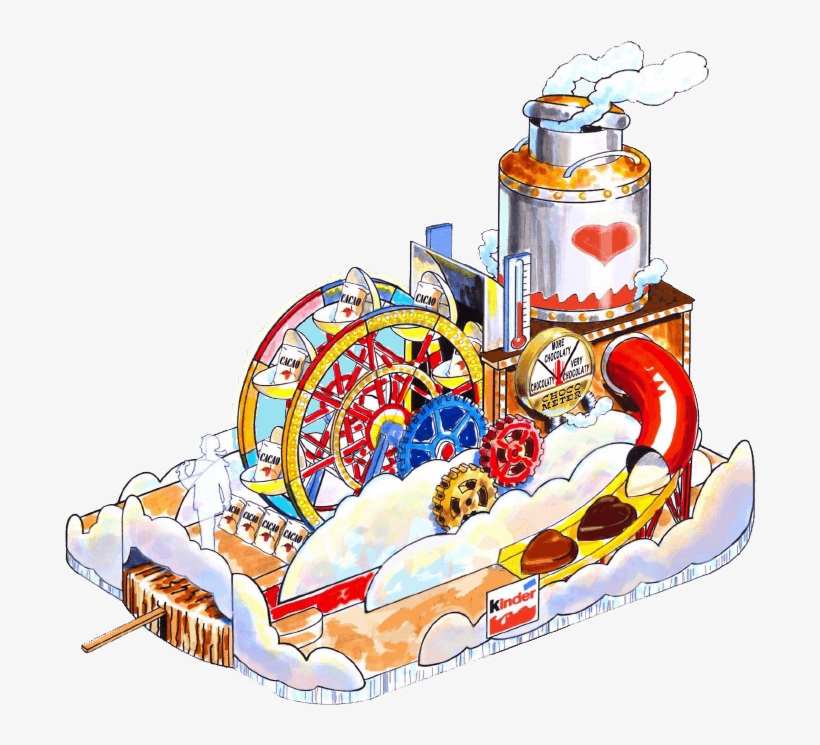 Image Fantasy Chocolate Factory - Macys Parade Kinder Chocolate Float, transparent png #5534869