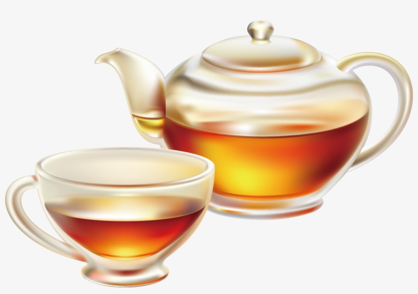 Clip Art Library Teacup Clip Art Tea - Tea Teapot With Tea Png, transparent png #5534937