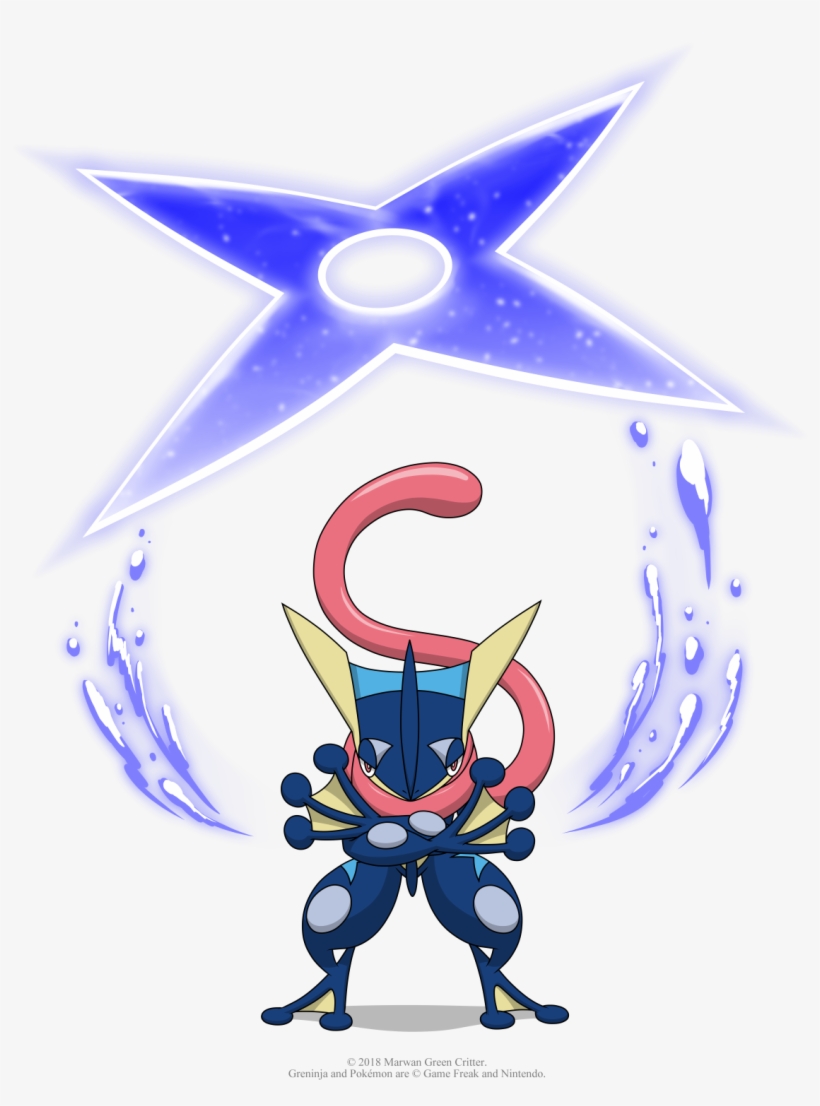 Greninja The Best Ninja - Marwan Green Critter, transparent png #5536597