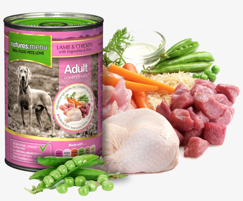 Natures Menu Dog Food Can Lamb With Chicken - Natures Menu Dog Food Lamb & Chicken, transparent png #5538239