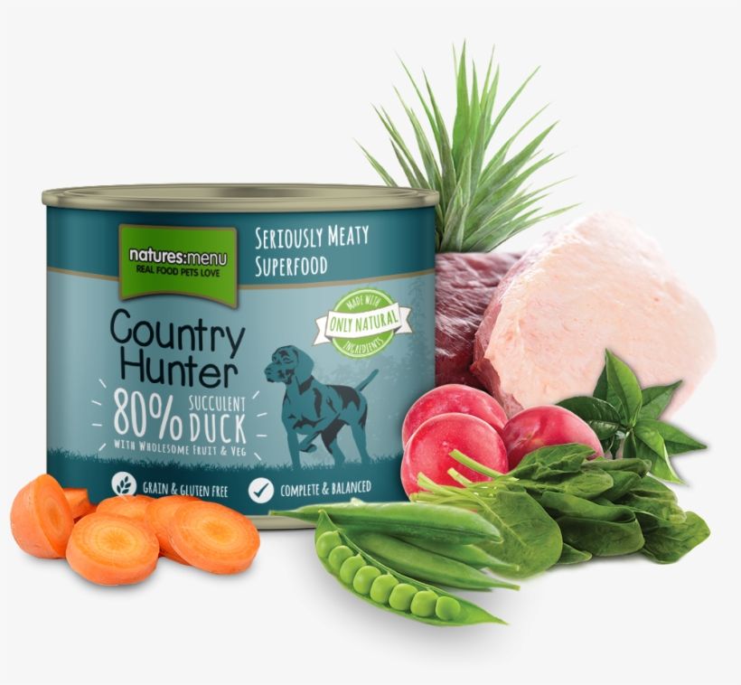 Country Hunter Dog Food Can Succulent Duck - Natures Menu - Country Hunter Farm Reared Turkey (600gm), transparent png #5538526
