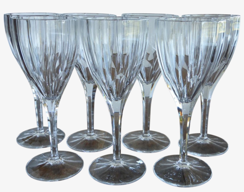 Thick Crystal Wine Glasses, transparent png #5538643