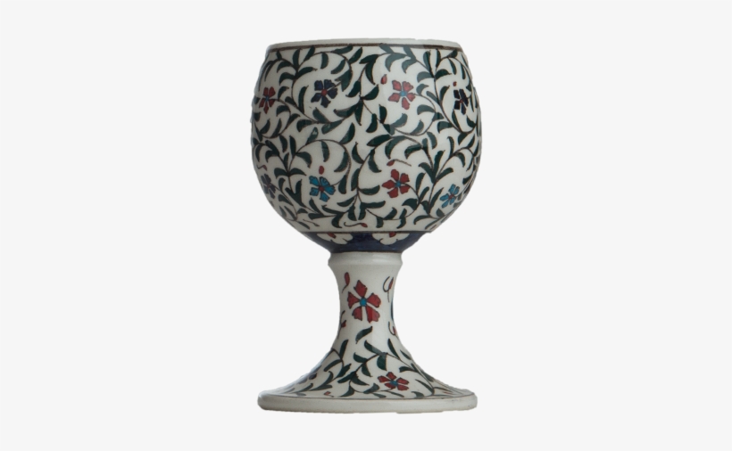 Floral Designed Goblet - Snifter, transparent png #5539234