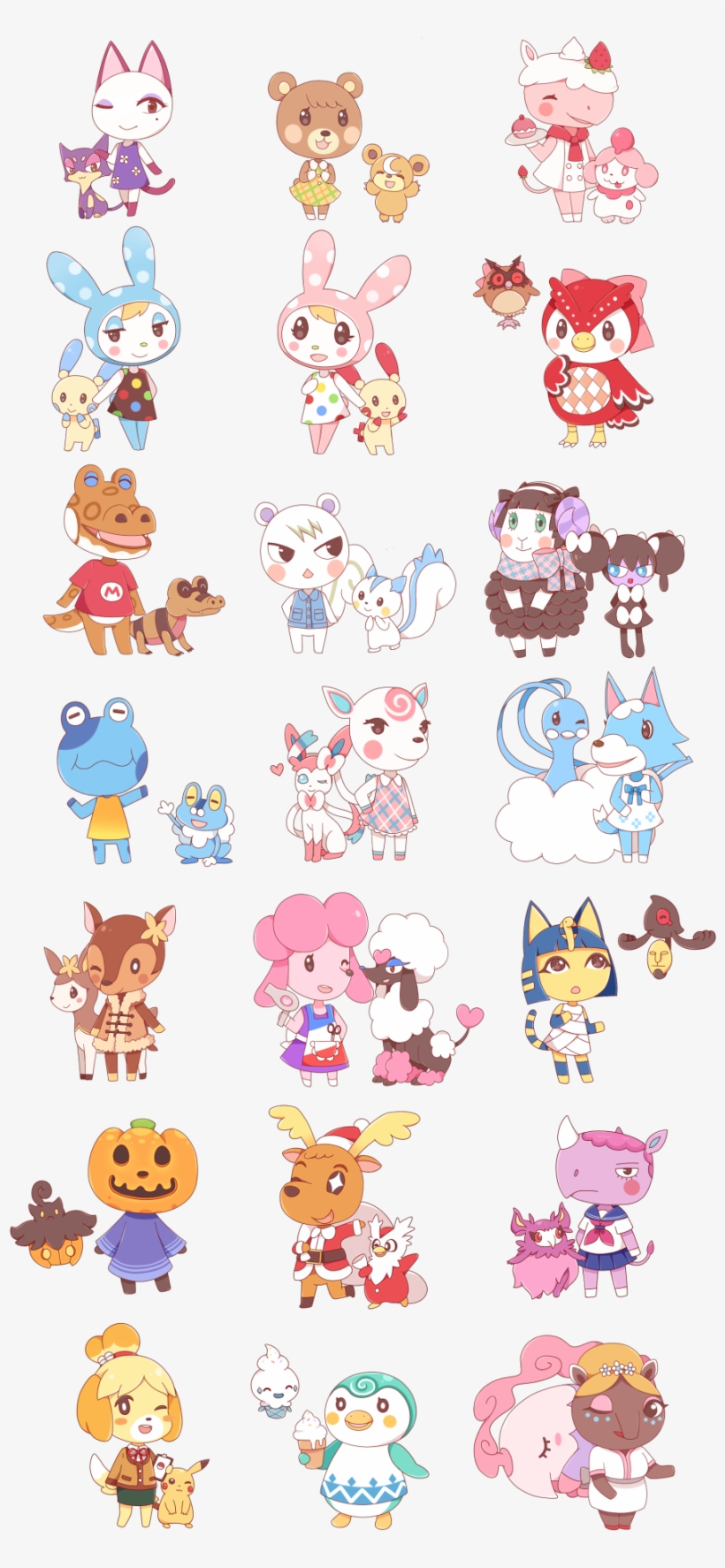 Thesoundoffreedom Crossover Of Animal Crossing And - Animal Crossing Pokemon, transparent png #5539512