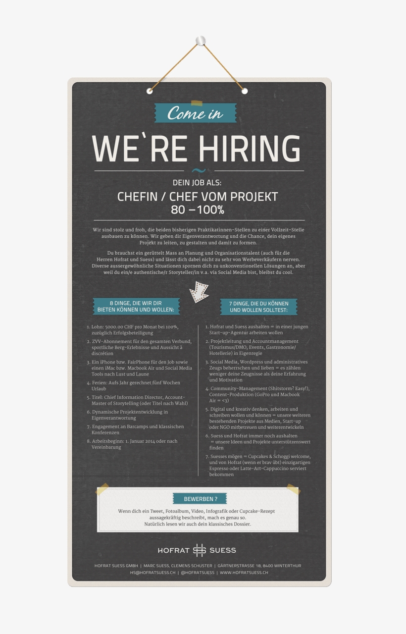 Toll Gemachte Stellenanzeige - Publication, transparent png #5539928