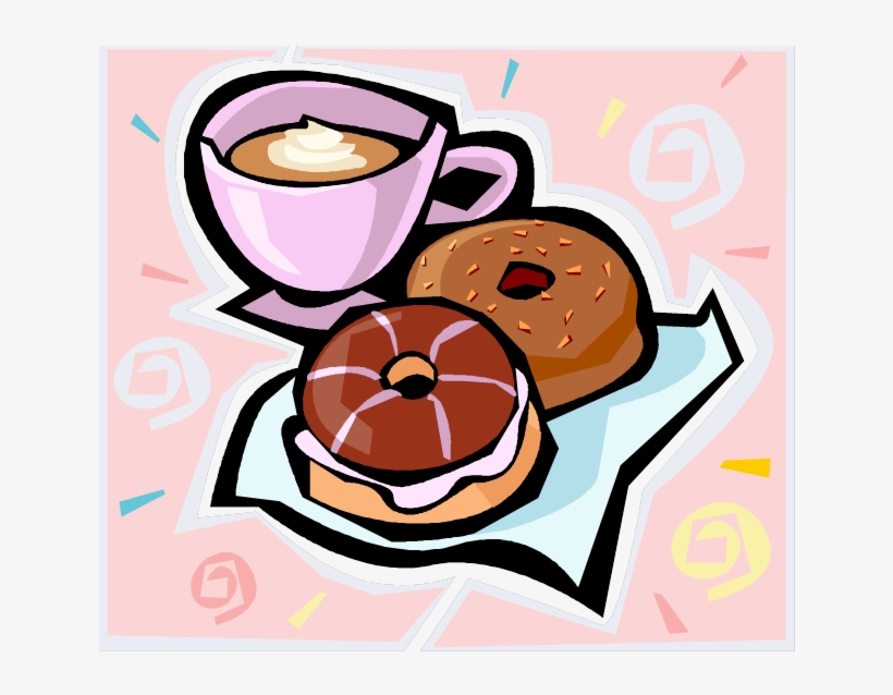 Free Clipart Coffee And Donuts - Breakfast Cartoon, transparent png #5540963
