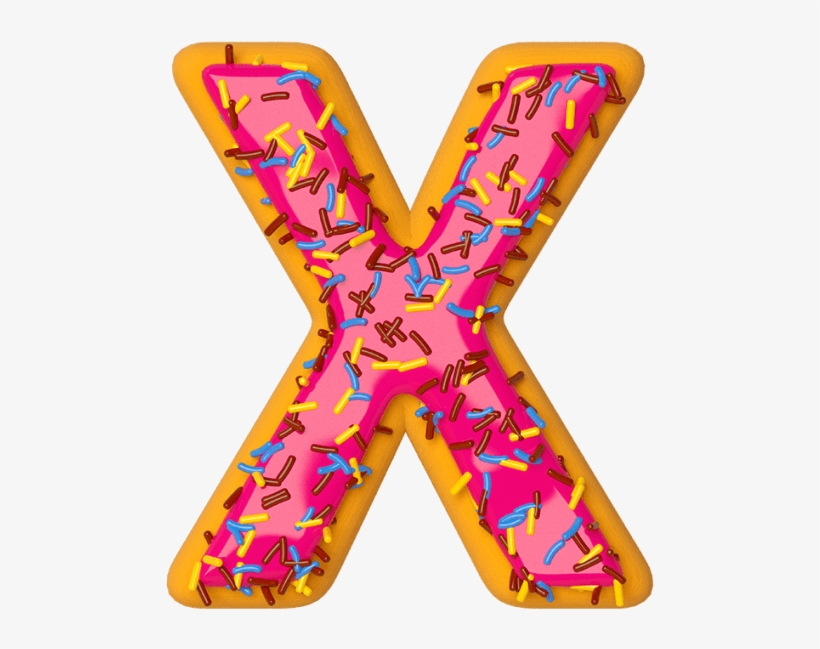 Donut Font - Letter I Doughnut Png, transparent png #5541021