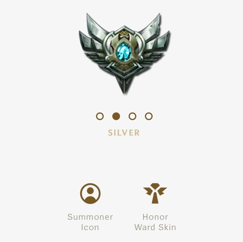 Silver Rewards For Season Lol League Of Legends Elo - League Of Legends Silver Logo, transparent png #5541703