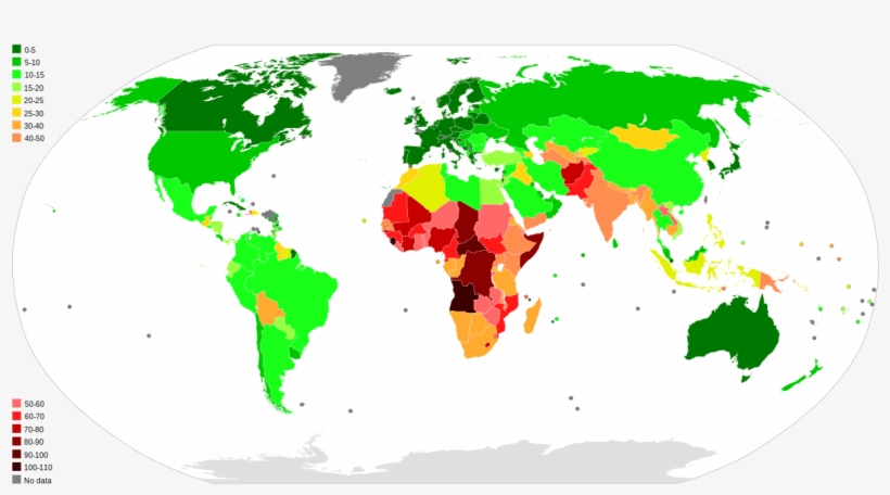 Infant Mortality Rate Map, transparent png #5542060