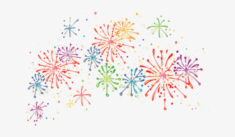 Clip Art Fireworks Cartoon - Transparent Background Fireworks Clipart, transparent png #5542716