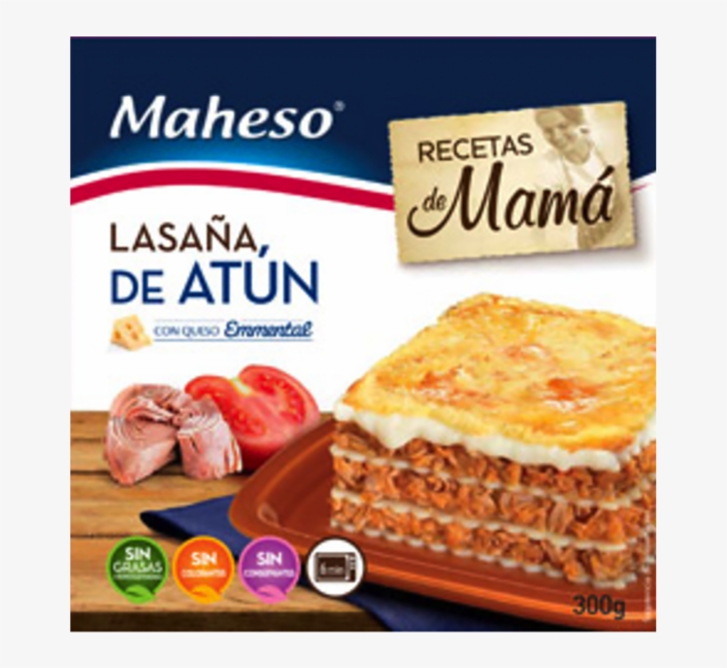 Maheso Tuna Lasagna 300 G - Canelones De Espinacas Con Bechamel Maheso, transparent png #5542775