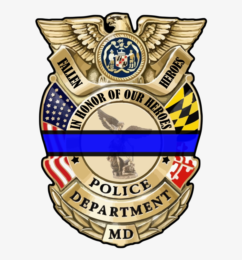 Fallen Maryland Police Fundraiser Decal - Archangel St Michael 10 Inch Bronze And Gold Statue, transparent png #5543141
