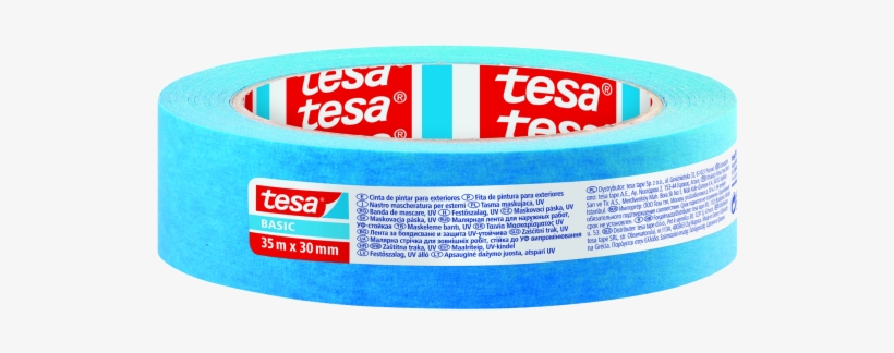 Tesa Basic Kültéri Maszkolószalag 30mmx35m - Tesa Maskovací Páska Krepová 35m X 38mm, transparent png #5543853