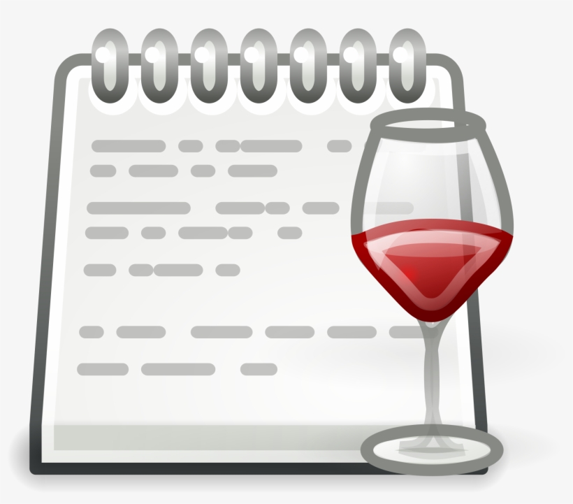 Open - Wine Notepad, transparent png #5543971