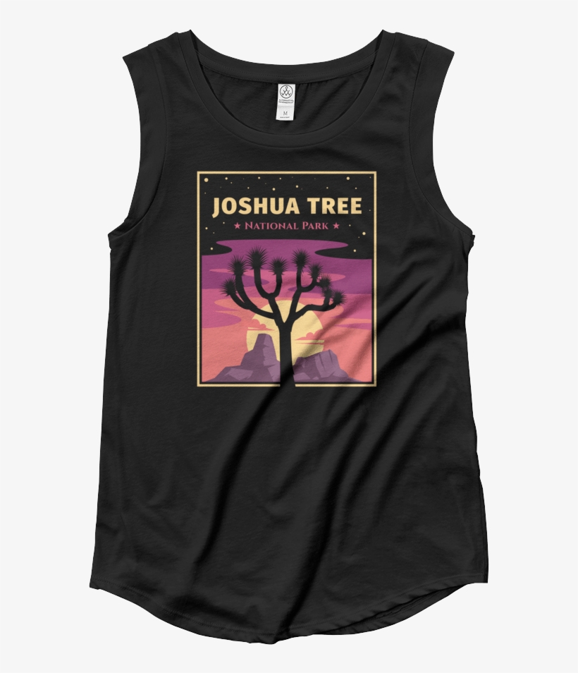 Joshua Tree National Park Ladies' Cap Sleeve T-shirt - T-shirt, transparent png #5544789