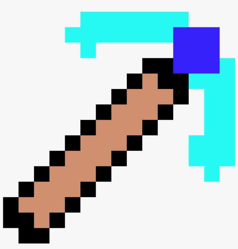 Diamond Pickaxe - Espadas De Minecraft De Diamante, transparent png #5545043