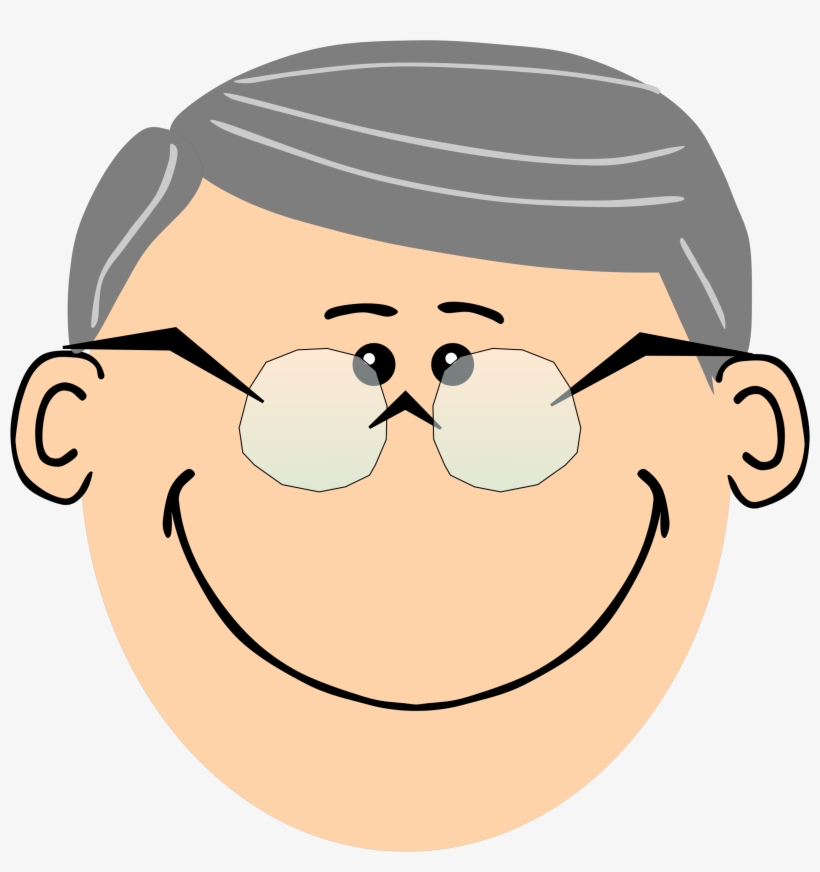 Big Image - Cartoon Man Face, transparent png #5545773